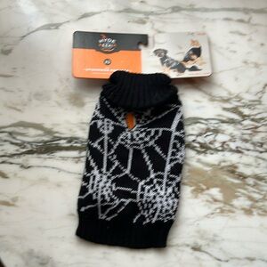 Target Hide and Eek Cat Dog Sweater (XS) Halloween Cobwebs